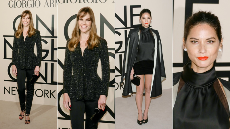 Illustration for article titled Little Black Dresses and Sharp Black Trousers at the Armani Event